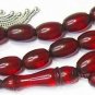PRAYER WORRY BEADS KOMBOLOI VINTAGE BORDEAUX MISKETA
