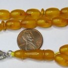 PRAYER BEADS KOMBOLOI TESBIH VINTAGE MISKET AMBER COLOR