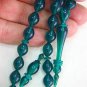 PRAYER BEADS GREEN TURKISH AMBER - SUPERIOR CARVING