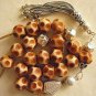 GREEK KOMBOLOI STERLING & OLD CARVED CAMEL BONE -YEMENI