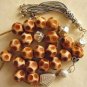 GREEK KOMBOLOI STERLING & OLD CARVED CAMEL BONE -YEMENI