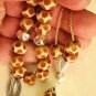 GREEK KOMBOLOI STERLING & OLD CARVED CAMEL BONE -YEMENI