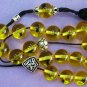 ROUND  BEAD KOMBOLOI AMBER RESIN INSECTS IN EACH BEAD
