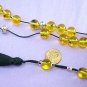 ROUND  BEAD KOMBOLOI AMBER RESIN INSECTS IN EACH BEAD