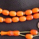KOMBOLOI VINTAGE ORANGE MISKETA WORRY BEADS