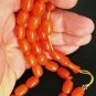 KOMBOLOI VINTAGE ORANGE MISKETA WORRY BEADS