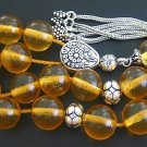 GREEK KOMBOLOI CLEAR HONEY AMBER  no 2