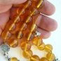 GREEK KOMBOLOI CLEAR HONEY AMBER  no 2