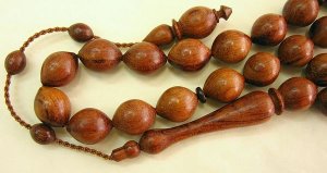 ISLAMIC PRAYER BEADS WORRY BEADS TASBIH ROSE WOOD