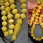 PRAYER BEADS KOMBOLOI BUTTERSCOTCH AMBER SHALGAMY CARVE