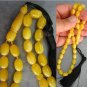 PRAYER BEADS KOMBOLOI BUTTER YELLOW AMBER RICE CUT
