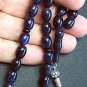 PRAYER WORRY BEADS KOMBOLOI BLUE GOLDSTONE AND STERLING - COMPLETE AND PERFECT