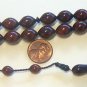 PRAYER WORRY BEADS TESBIH CHAPELET HENNA DYED KUKA - RARELY SEEN -COLLECTOR'S
