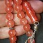 PRAYER BEADS TESBIH KOMBOLOI PINK QUARTZ & STERLING 10MM BEADS PERFECT COMPLETE