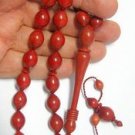 PRAYER WORRY BEADS TESBIH PINK FAUX IVORY WOOD XXX RARE HIGHLY COLLECTIBLE