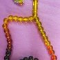 PRAYER WORRY BEADS KOMBOLOI GLASS GRADUATED AMBER COLOR