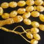 PRAYER WORRY BEADS REAL YELLOW AMBER + MOTHER OF PEARL FANTASTIC NEW MATERIAL
