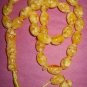 PRAYER WORRY BEADS REAL YELLOW AMBER + MOTHER OF PEARL FANTASTIC NEW MATERIAL