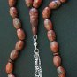 PRAYER BEADS TESBIH KOMBOLOI SESAME JASPER & STERLING - COLLECTOR'S