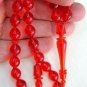 PRAYER BEADS POMMEGRENADE TURKISH AMBER SUFI CARVING