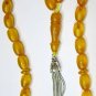 PRAYER BEADS KOMBOLOI VINTAGE MISKET CATALIN  AMBER COLOR NEW OLD STOCK 1950