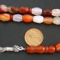 PRAYER BEADS TESBIH KOMBOLOI FACETED BANDED AGATE Rarely seen COLLECTOR'S