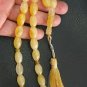 PRAYER WORRY BEADS KOMBOLOI TESBIH LARGE OVAL AMBER CITRINE