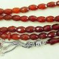 ISLAMIC PRAYER BEADS 99 FACETED CARNELIAN RARELY SEEN V. PLEASANT COLLECTOR'S