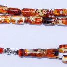 PRAYER WORRY BEADS GENUINE PRESSED BUTTERSCOTCH WHITE  & CARAMEL AMBER