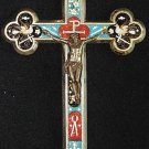 Antique micro mosaic cross - crucifix - Italian grand tour Exquisite design