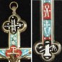 Antique micro mosaic cross - crucifix - Italian grand tour Exquisite design