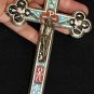 Antique micro mosaic cross - crucifix - Italian grand tour Exquisite design