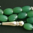 PRAYER BEADS TESBIH KOMBOLOI NEPHRITE JADE & STERLING SILVER