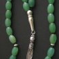 PRAYER BEADS TESBIH KOMBOLOI NEPHRITE JADE & STERLING SILVER