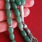 PRAYER BEADS TESBIH KOMBOLOI NEPHRITE JADE & STERLING SILVER
