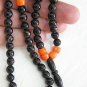 Tesbih Islamic prayer beads Vintage Yusr, Coral & Sterling Silver - Collector's
