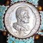 Antique Papal micro mosaic cross - crucifix PIUS X, Exceptional and very Rare