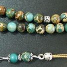 Greek Komboloi Worry Beads VARISCITE and Sterling Silver