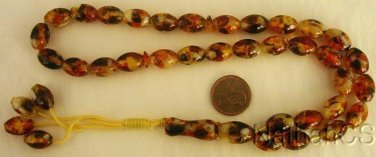 Prayer Worry Beads Real Cognac Amber + Mpther of Pearl Fantastic New material