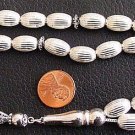 PRAYER BEADS TESBIH ALL STERLING SILVER  - IMPRESSIVE AND HEAVY
