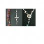 3 WAYS WEARABLE CATHOLIC ROSARY TOURMALINE & STERLING SILVER **SEE**