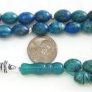 PRAYER WORRY BEADS KOMBOLOI OVAL CHRYSOCOLLA & STERLING SILVER