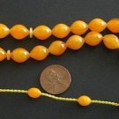 PRAYER BEADS BUTTERSCOTCH TURKISH AMBER SUFI SUPERIOR CARVING - COLLECTOR'S