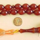 PRAYER WORRY BEADS KOMBOLOI BROWN AMBER OLIVE FATURAN TYPE RESIN
