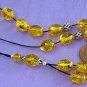 GREEK KOMBOLOI AMBER COLORED RESIN WITH INSECTS IN EACH BEAD