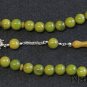 Prayer Beads Tesbih Marbled Yellow Green Modern Catalin & Sterling Silver