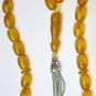 PRAYER BEADS KOMBOLOI TESBIH VINTAGE MISKET AMBER COLOR NEW OLD STOCK RARE