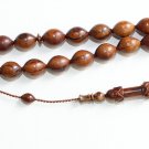 Prayer Beads Tesbih Paradise Wood Oud Sufi Style Exceptional Carving Collector's