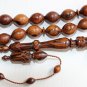 Prayer Beads Tesbih Paradise Wood Oud Sufi Style Exceptional Carving Collector's