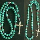 Catholic Rosary Rosenkranz Prayer Beads Turquoise & Sterling Silver